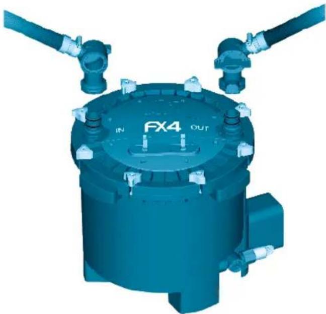 Fluval FX6 - Install the Utility Valve hosing - 1