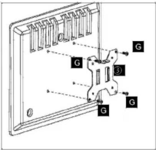Gembird MA-DF1-01 - (TILTING), 13"-27", UP TO 8 KG - 2