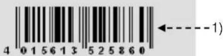 BARTSCHER 2959961 - Typeplaatje - 1