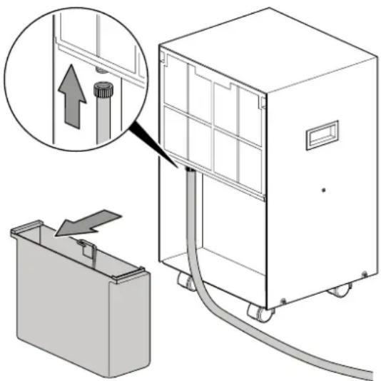 TROTEC TTK 120 S - Fonctionnement avec évacuation externe des condensats par le flexible - 1