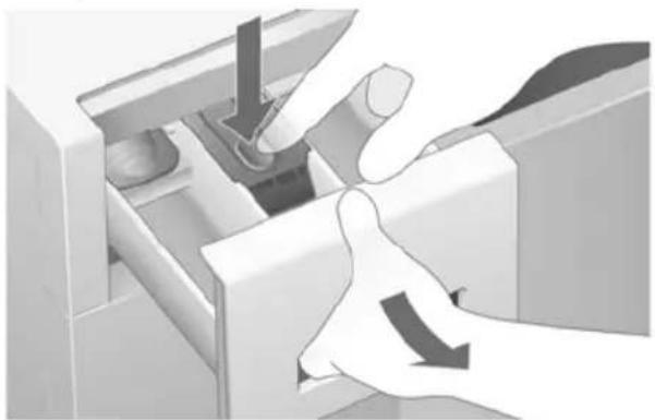 Schulthess Spirit 510 - Extraire le tiroir pour produit de lessive - 1