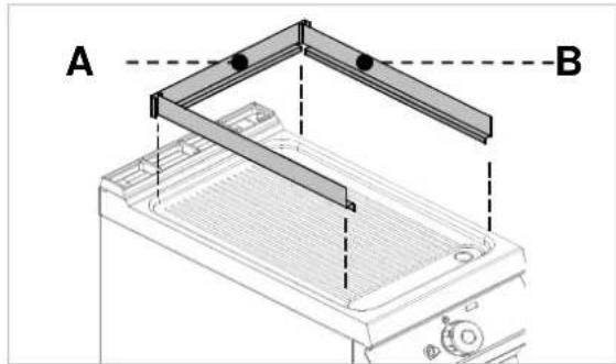 BARTSCHER 296510 - Instalación del cuerpo de la protección contra salpicaduras - 1