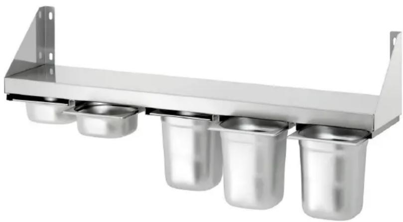 BARTSCHER 389100 - Spice shelf, 5x1/6GN - 1