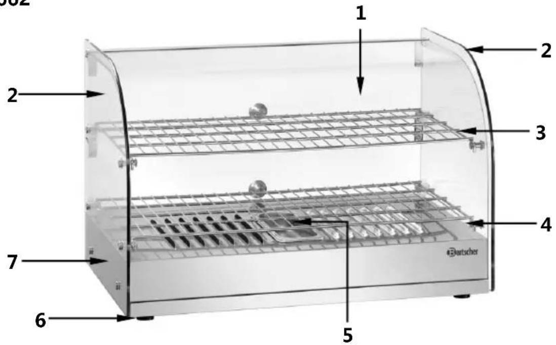 BARTSCHER 6200 2EK - Aperçu des composants - 1