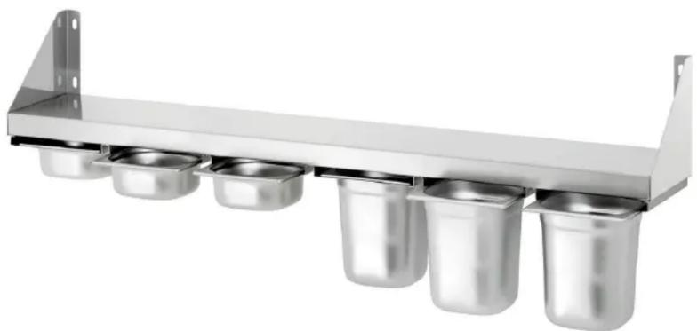 BARTSCHER 389120 - Spice shelf, 6x1/6GN - 1