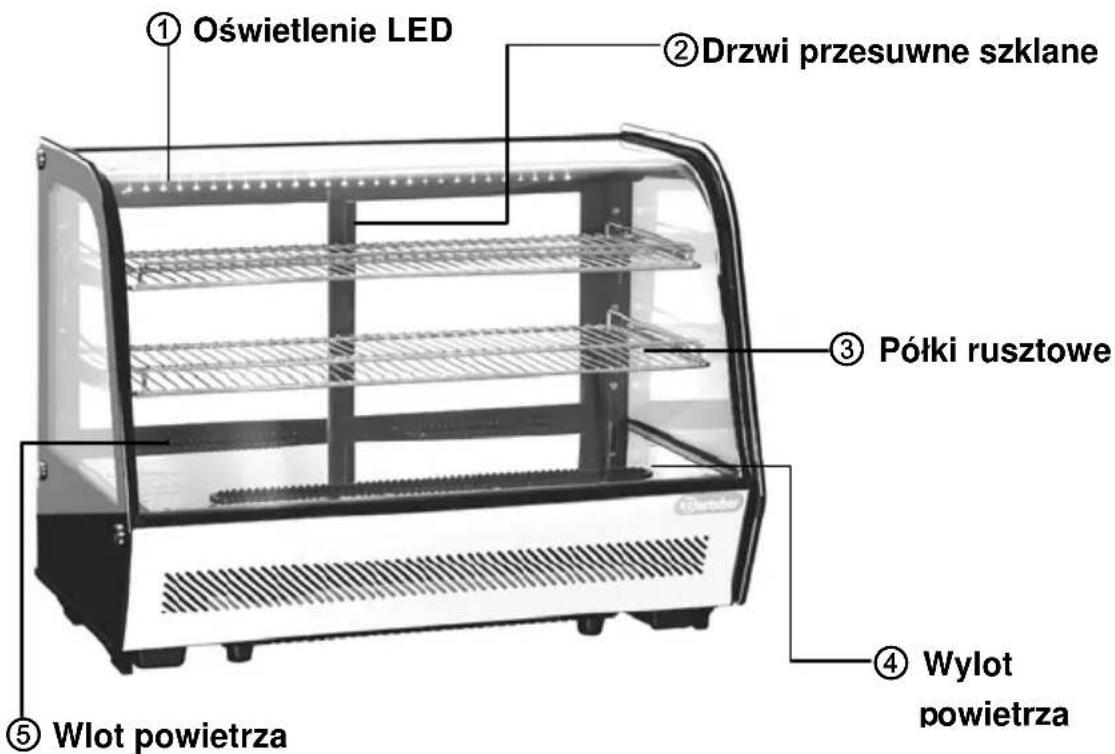 BARTSCHER DeliCool II 700202G - Zestawienie podzespolów urzadzenia - 1