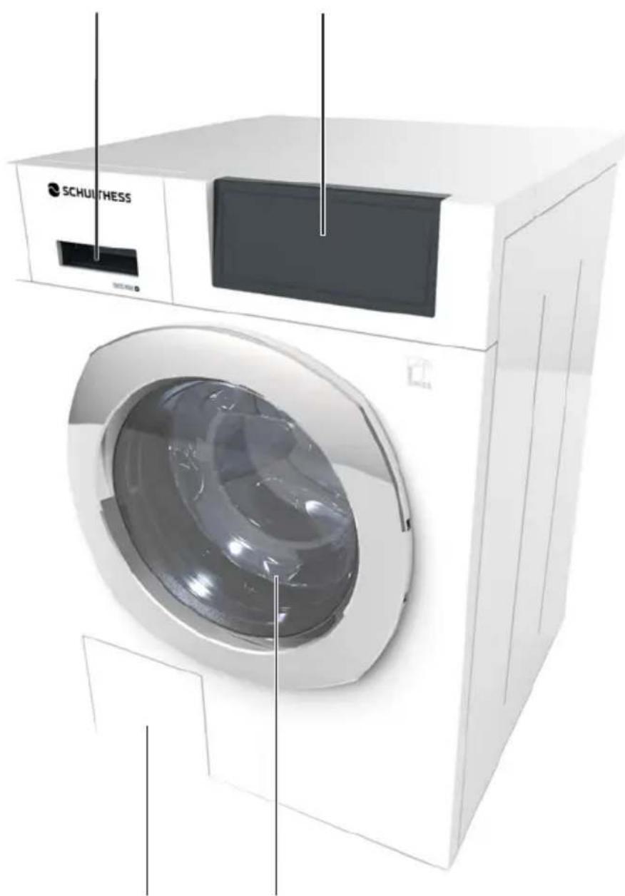 Schulthess Spirit 530 - Remplir la teinture et le linge - 1