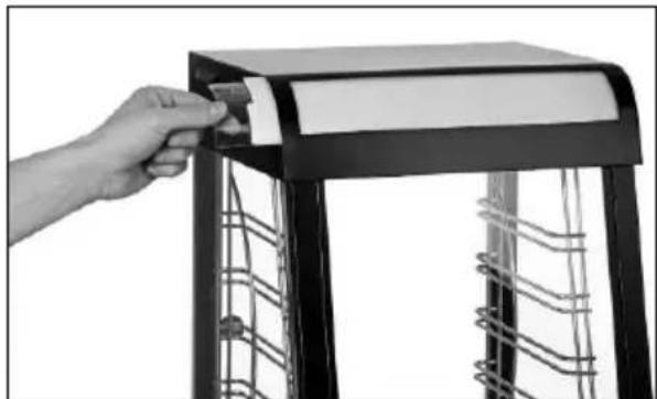 BARTSCHER Deli Compact 306057 - Transparant, inschuifbaar scherm van de display - 1