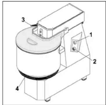 BARTSCHER 101865 - 4) Фланец блокировки кастрюли (только Мод. CNS) - 1