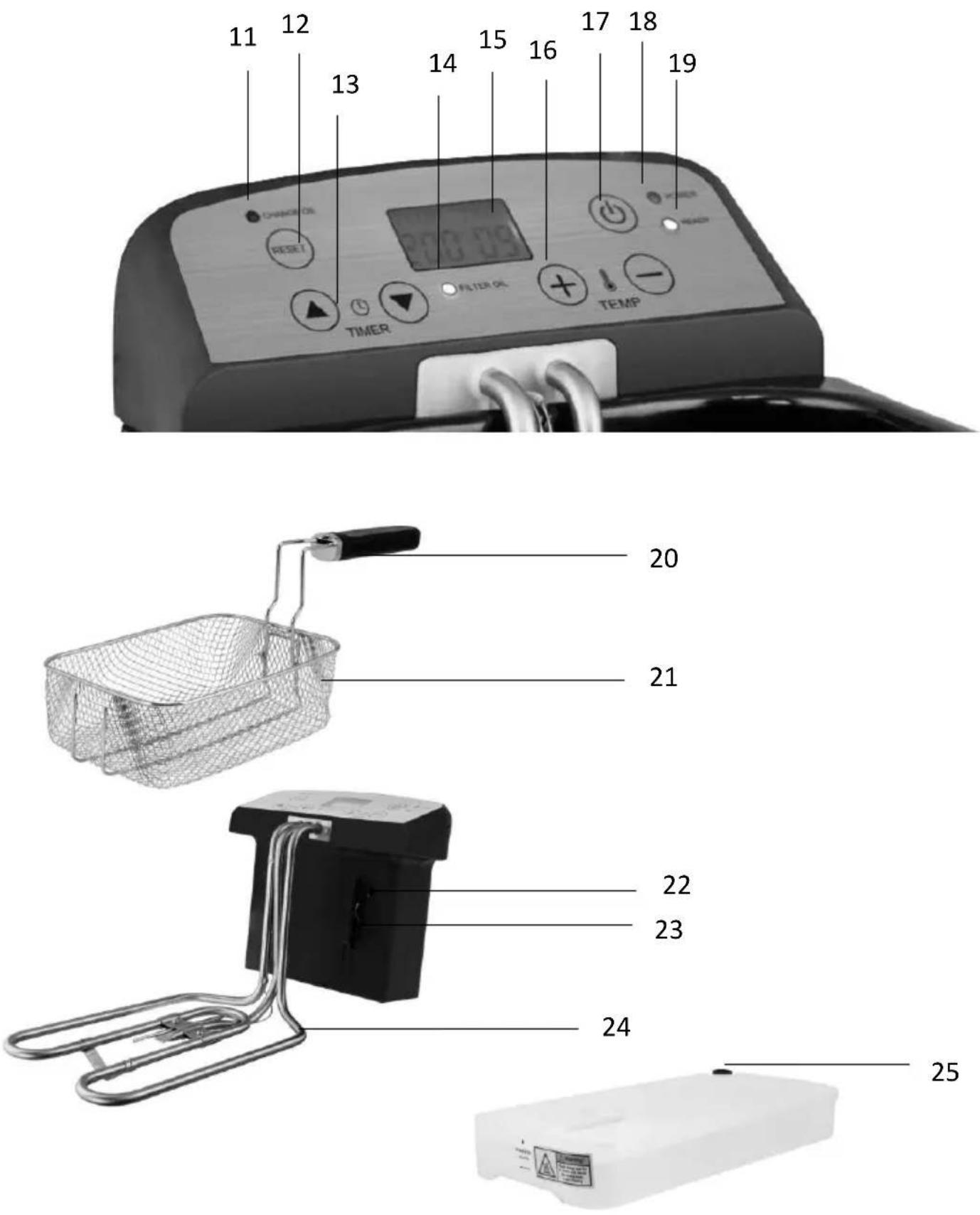 KALORIK FT 44247 - PARTS DESCRIPTION - 1