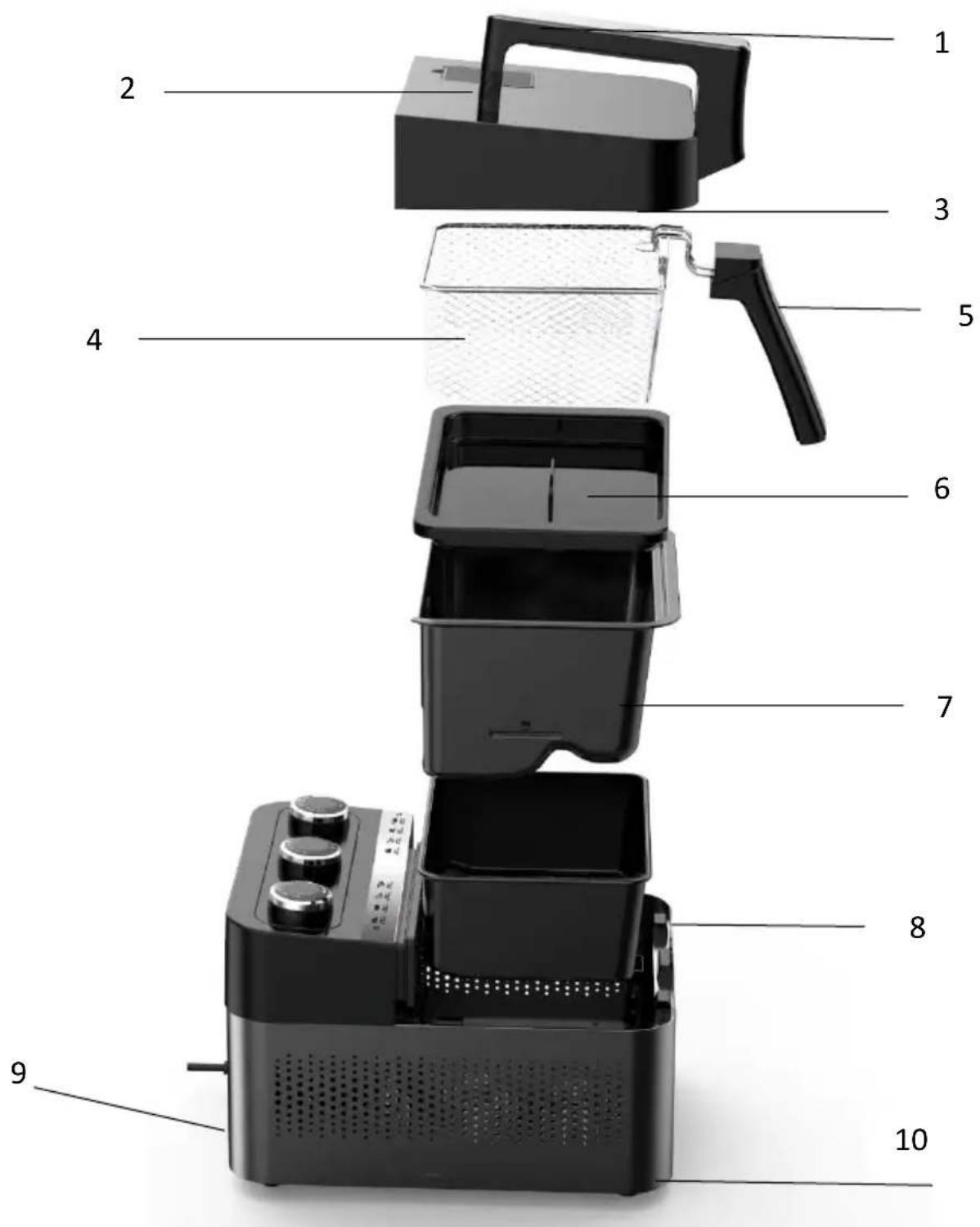 KALORIK FT 45417 - PARTS DESCRIPTION / DESCRIPTION DES ÉLÉMENTS - 1