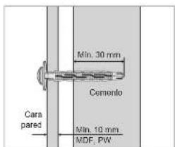 SAMSUNG WMN4277TT - Montaje del soporte mural - 3