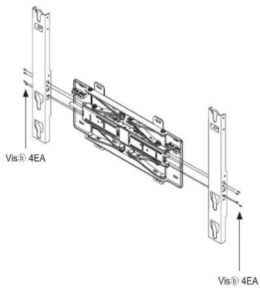 SAMSUNG WMN4277TT - Installation du support mural - 3
