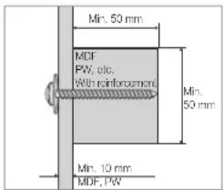 SAMSUNG WMN8000SXT - Wall Mount Installation Precautions - 1
