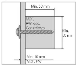 SAMSUNG WMN8000SXT - Precauzioni per l'installazione a parete - 1