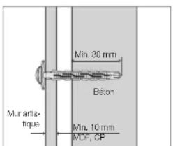 SAMSUNG WMN8000SXT - Précautions d'installation du support mural - 4