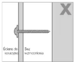 SAMSUNG WMN8000SXT - Środki ostrojniosci dotyczemontazu uchwytu sciennego - 7