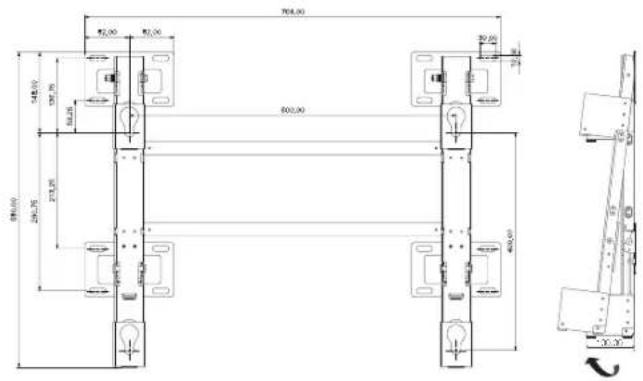 SAMSUNG WMN8000SXT - 試測測量（mm）/次數 - 1
