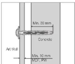 SAMSUNG WMN8000SXT - Wall Mount Installation Precautions - 4