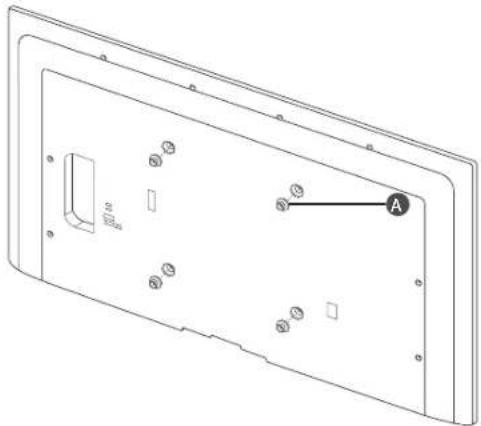 SAMSUNG WMN8000SXT - 因示上，取付一入。A为TVの背面工組立て。△比一不正土穴中确实可取付下 - 1