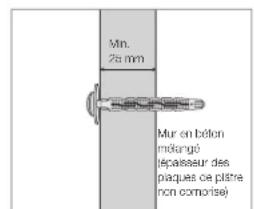 SAMSUNG WMN8000SXT - Précautions d'installation du support mural - 5