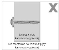 SAMSUNG WMN8000SXT - Środki ostrojniosci dotyczemontazu uchwytu sciennego - 8