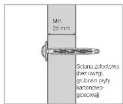 SAMSUNG WMN8000SXT - Środki ostrojniosci dotyczemontazu uchwytu sciennego - 5