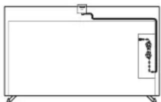 SONY Bravia XR-77A80CK - Gestion du câble de la caméra avec microphone en option (non fourni) - 1