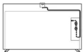 SONY Bravia XR-77A80CK - Optional Camera and Microphone Unit (not supplied) Cable Management - 1