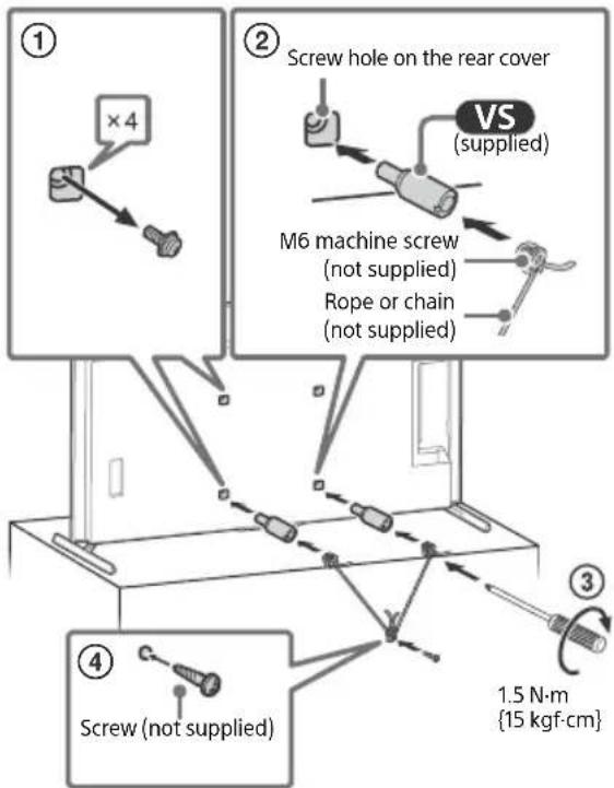 SONY Bravia XR-77A80CK - Secure the TV to the Stand. - 1