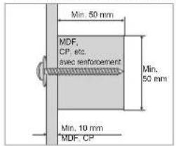 SAMSUNG WMN4070TT - Installation de la fixation murale - 1
