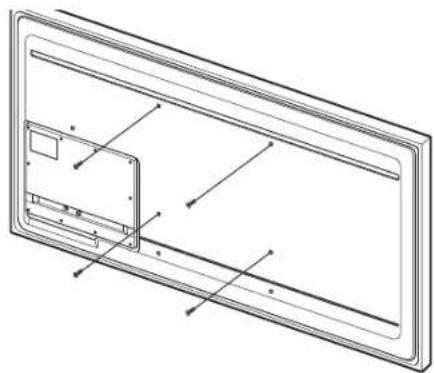SAMSUNG WMN4070TT - Befestigen der Dübel und Schrauben ⓐ - 3