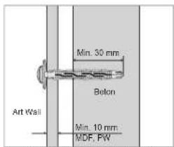 SAMSUNG WMN4070TT - A fali konzol felszerelése - 4