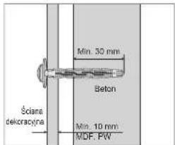SAMSUNG WMN4070TT - Montaż uchwytu ściennego - 4