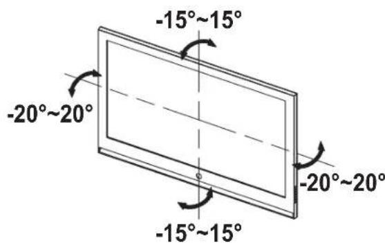 SAMSUNG WMN4070TT - Ajustar o ângulo do suporte para montagem na parede - 1