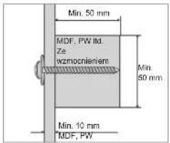 SAMSUNG WMN4070TT - Montaż uchwytu ściennego - 1