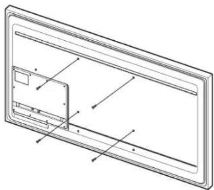 SAMSUNG WMN4070TT - Fissaggio dei tasselli e delle viti a - 3