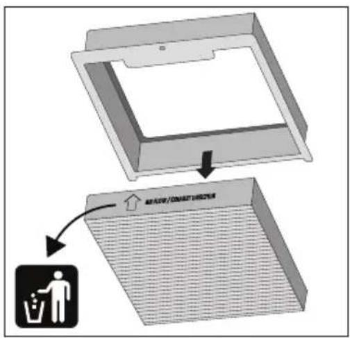Pelgrim BEGA970MAT - Replacing the odour/fine particle filter - 2
