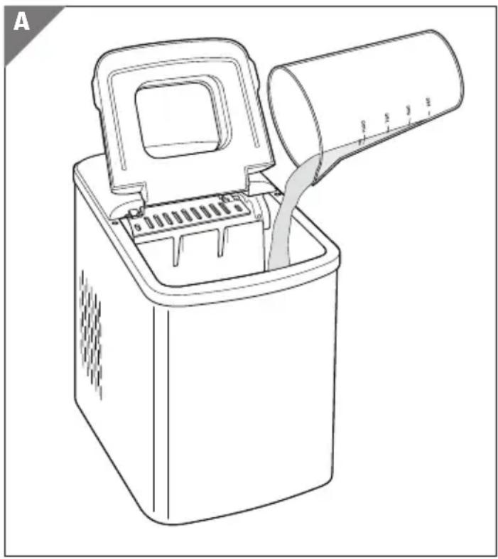 Ambiano GT-EWM-01-US - a) Wasser einfüllen - 2