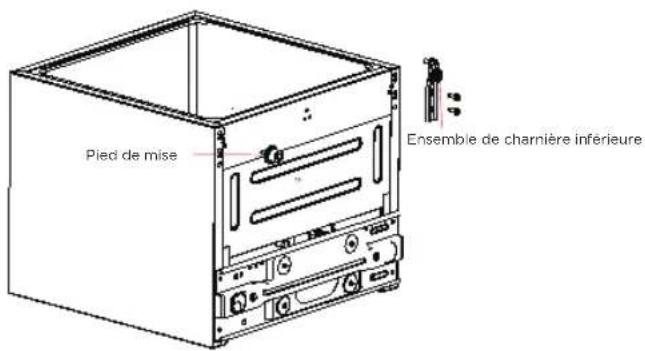 Pied de mise Ensemble de charnière inférieure