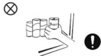 SALORA 47CFB43BL - WAARSCHUWINGEN OVER HET PLAATSEN VAN ITEMS - 2