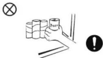 SALORA 47CFB43BL - WARNINGS RELATED TO PLACING ITEMS - 2