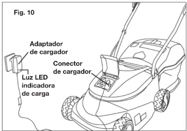 Sun Joe MJ401C-PRO - Carga de batería - 1