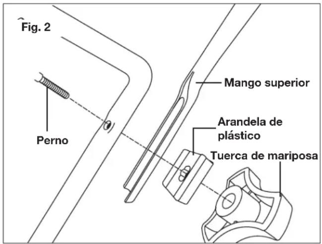 Sun Joe MJ401C-PRO - Ensamblado del mango - 2
