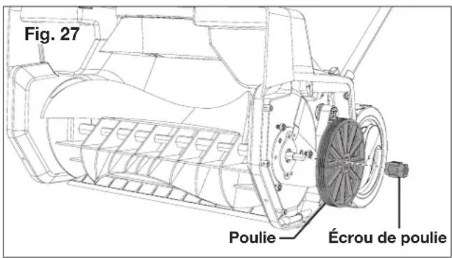 Snow Joe SJ624E-ES - Remplacement de la poulie - 1