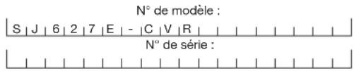 Snow Joe SJ627E-CVR - Numéros de modèle et de série - 1