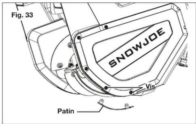 Snow Joe SJ627E-CVR - Remplacement des plaques d'usure - 1
