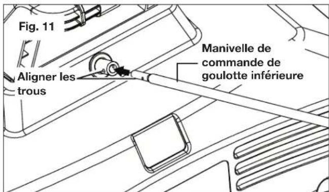 Snow Joe SJ627E-CVR - Assemblage de la manivelle de commande de goulotte - 2