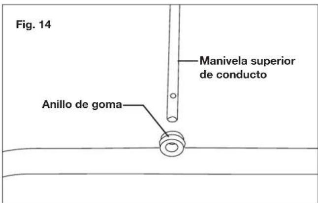 Snow Joe SJ627E-CVR - Ensamblado de la manivela de conducto - 4