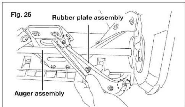 Snow Joe SJ627E-CVR - Replacing the Rubber Plates - 2